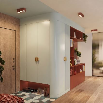 Φωτιστικό σποτ AURA 3xGX53/10W/230V πορτοκαλί