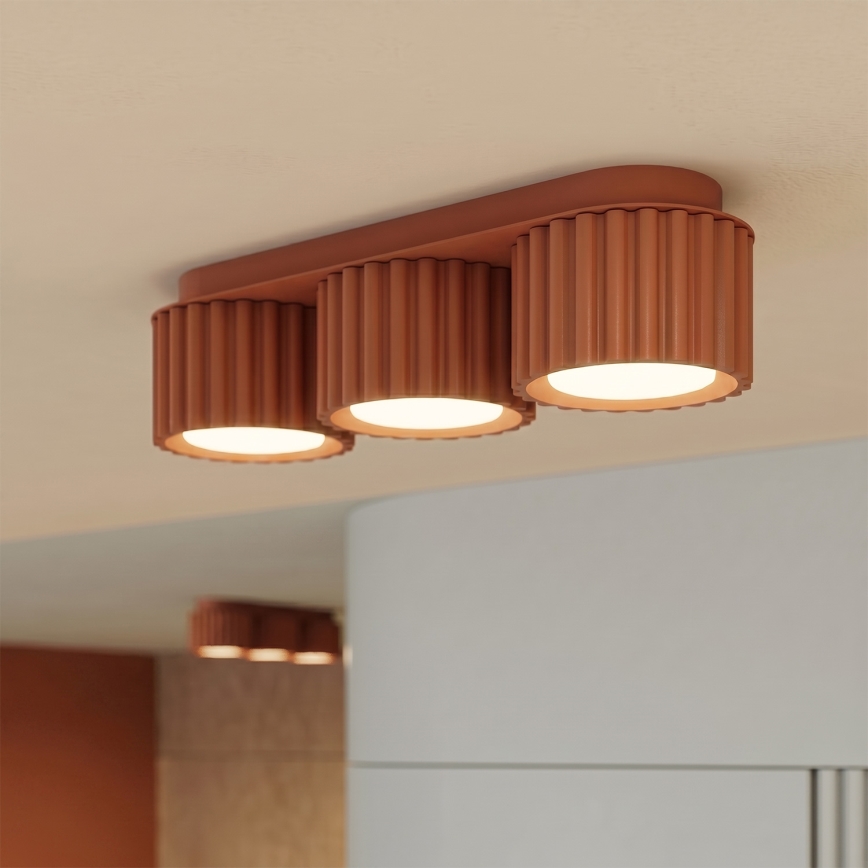 Φωτιστικό σποτ AURA 3xGX53/10W/230V πορτοκαλί