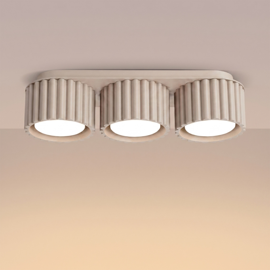 Φωτιστικό σποτ AURA 3xGX53/10W/230V τάουπ