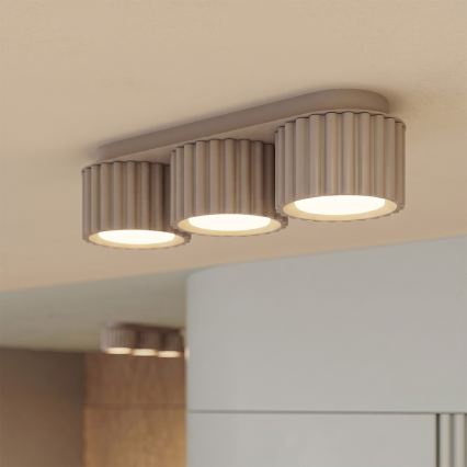 Φωτιστικό σποτ AURA 3xGX53/10W/230V τάουπ