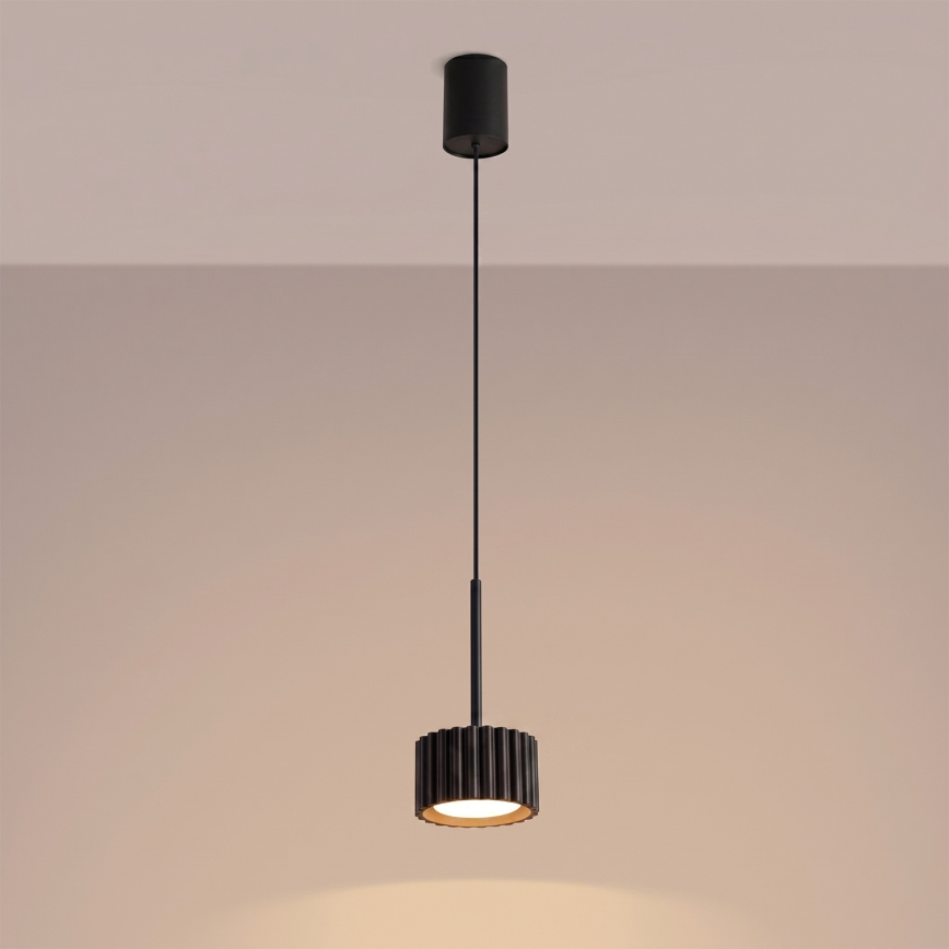 Κρεμαστό φωτιστικό με καλώδιο AURA 1xGX53/10W/230V, μαύρο