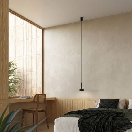 Κρεμαστό φωτιστικό με καλώδιο AURA 1xGX53/10W/230V, μαύρο
