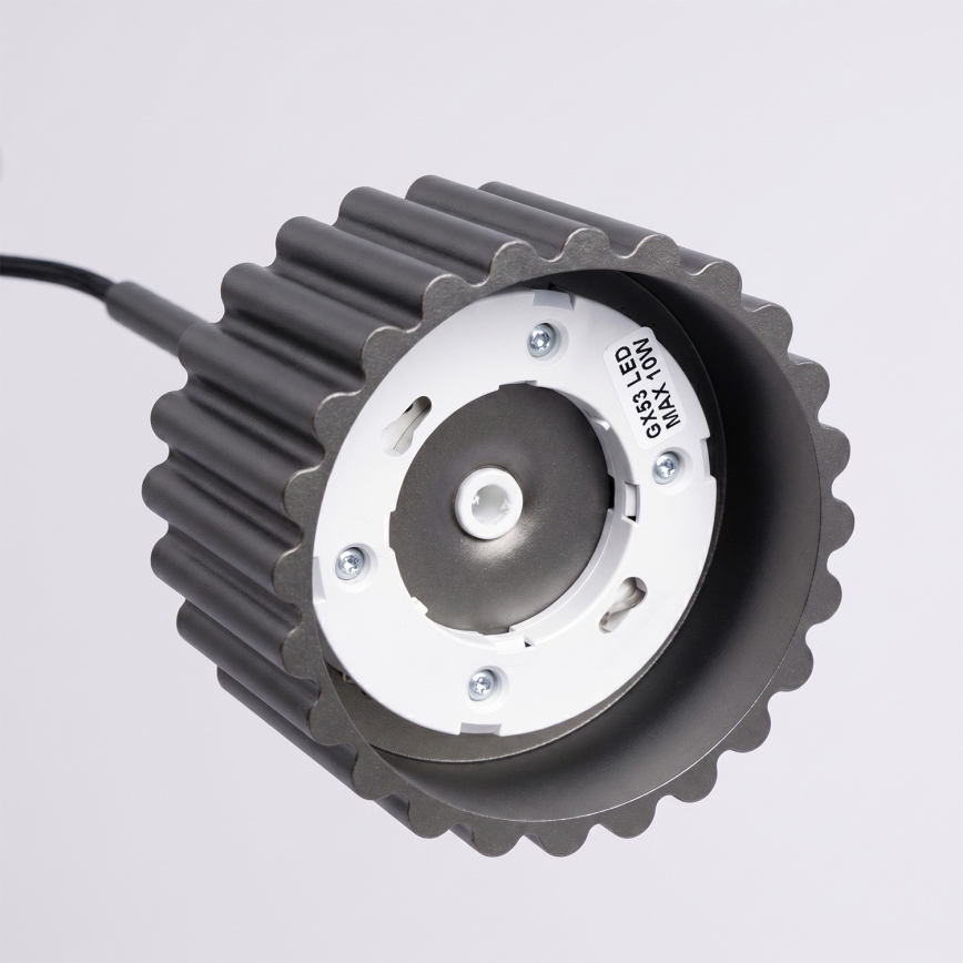 Κρεμαστό φωτιστικό με καλώδιο AURA 1xGX53/10W/230V, μαύρο