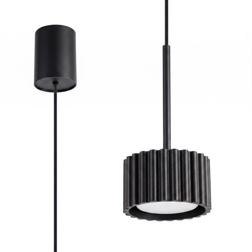 Κρεμαστό φωτιστικό με καλώδιο AURA 1xGX53/10W/230V, μαύρο