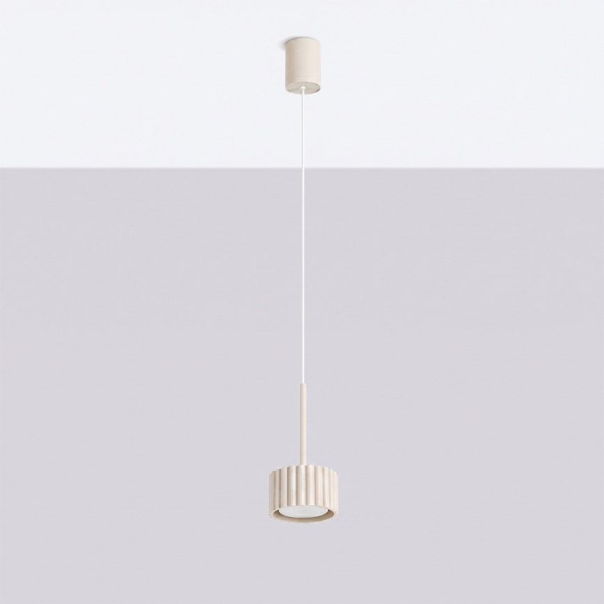 Κρεμαστό φωτιστικό σε καλώδιο AURA 1xGX53/10W/230V εκρού