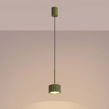 Κρεμαστό φωτιστικό με καλώδιο AURA 1xGX53/10W/230V πράσινο