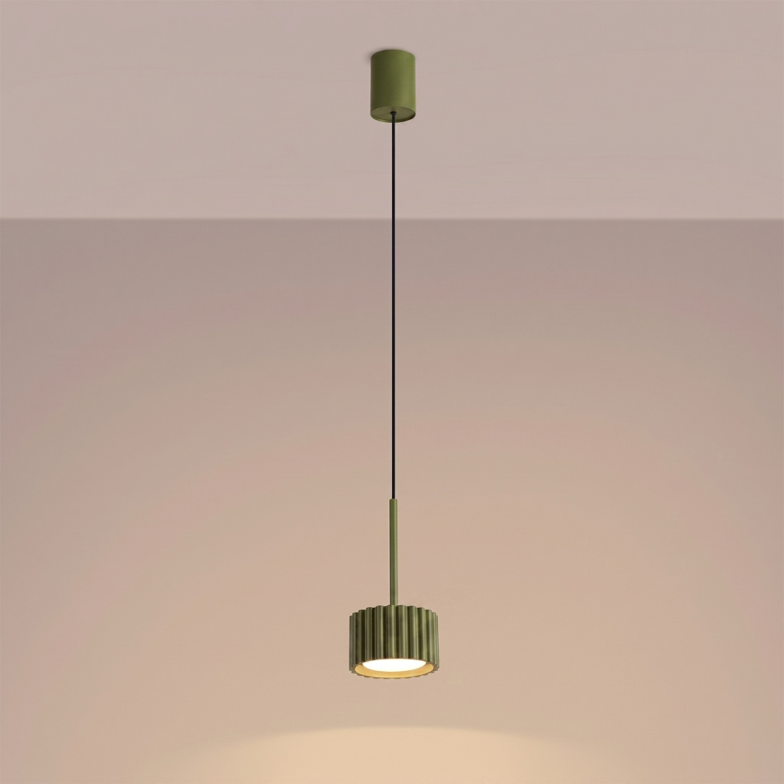 Κρεμαστό φωτιστικό με καλώδιο AURA 1xGX53/10W/230V πράσινο