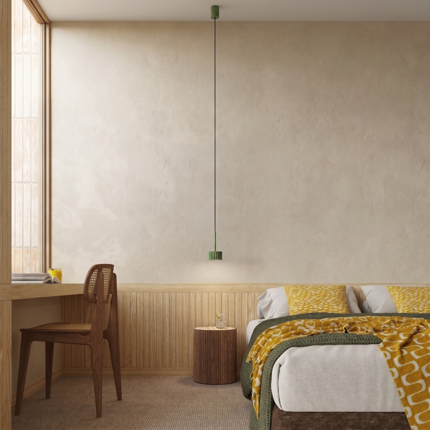 Κρεμαστό φωτιστικό με καλώδιο AURA 1xGX53/10W/230V πράσινο