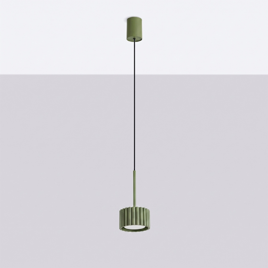 Κρεμαστό φωτιστικό με καλώδιο AURA 1xGX53/10W/230V πράσινο