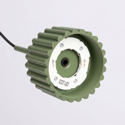 Κρεμαστό φωτιστικό με καλώδιο AURA 1xGX53/10W/230V πράσινο