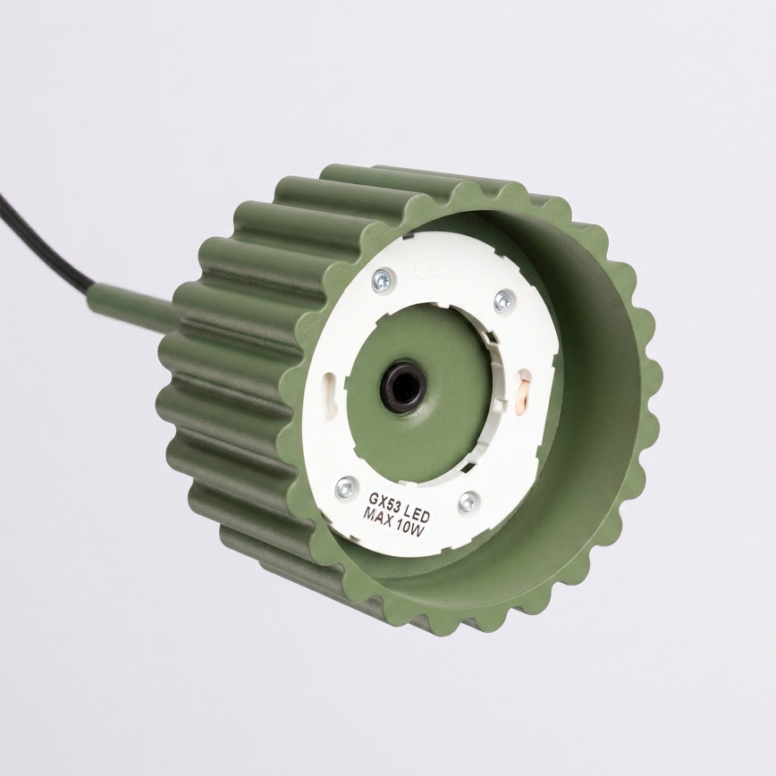Κρεμαστό φωτιστικό με καλώδιο AURA 1xGX53/10W/230V πράσινο