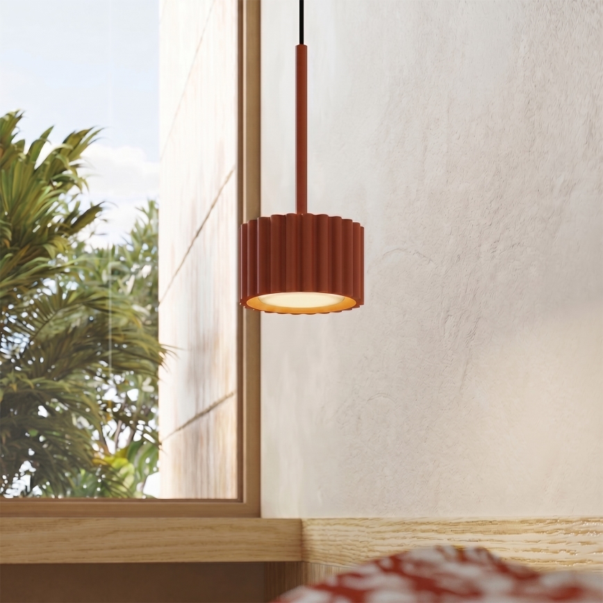 Κρεμαστό φωτιστικό με καλώδιο AURA 1xGX53/10W/230V κόκκινο