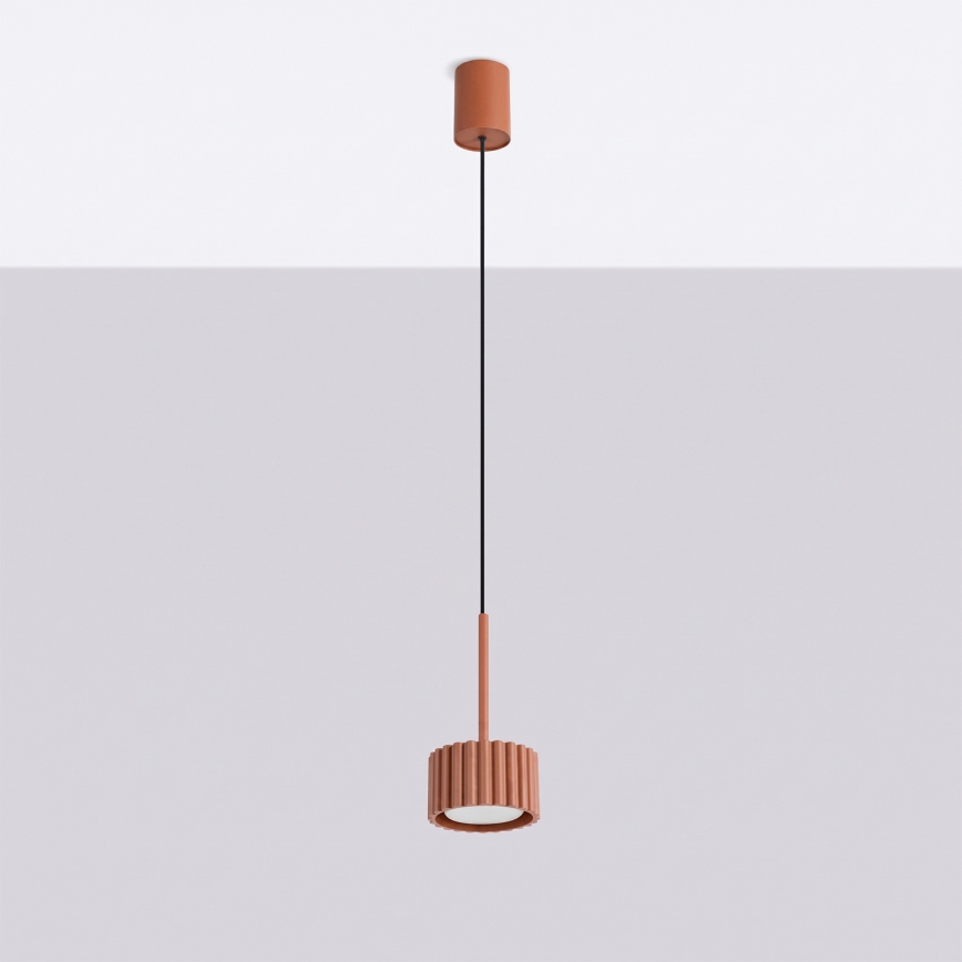 Κρεμαστό φωτιστικό με καλώδιο AURA 1xGX53/10W/230V κόκκινο