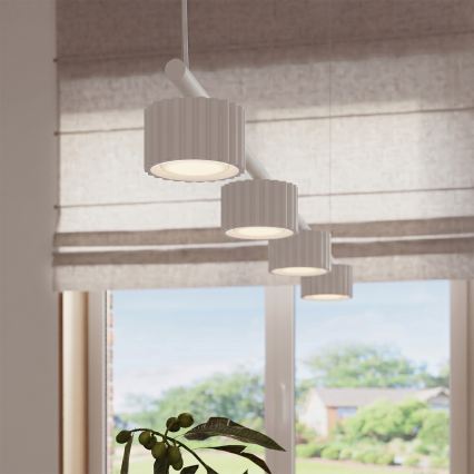 Κρεμαστό φωτιστικό AURA σε καλώδιο, 4xGX53/10W/230V, λευκό