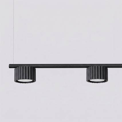 Κρεμαστό φωτιστικό AURA με καλώδιο 4xGX53/10W/230V, μαύρο
