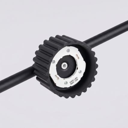 Κρεμαστό φωτιστικό AURA με καλώδιο 4xGX53/10W/230V, μαύρο