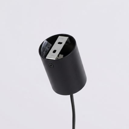 Κρεμαστό φωτιστικό AURA με καλώδιο 4xGX53/10W/230V, μαύρο