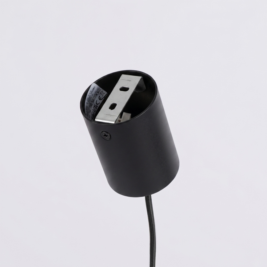 Κρεμαστό φωτιστικό AURA με καλώδιο 4xGX53/10W/230V, μαύρο