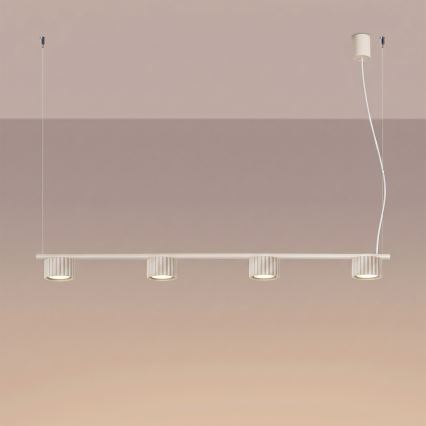 Κρεμαστό φωτιστικό με καλώδιο AURA 4xGX53/10W/230V εκρού