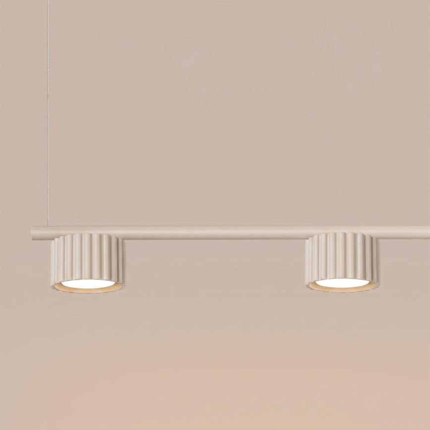 Κρεμαστό φωτιστικό με καλώδιο AURA 4xGX53/10W/230V εκρού
