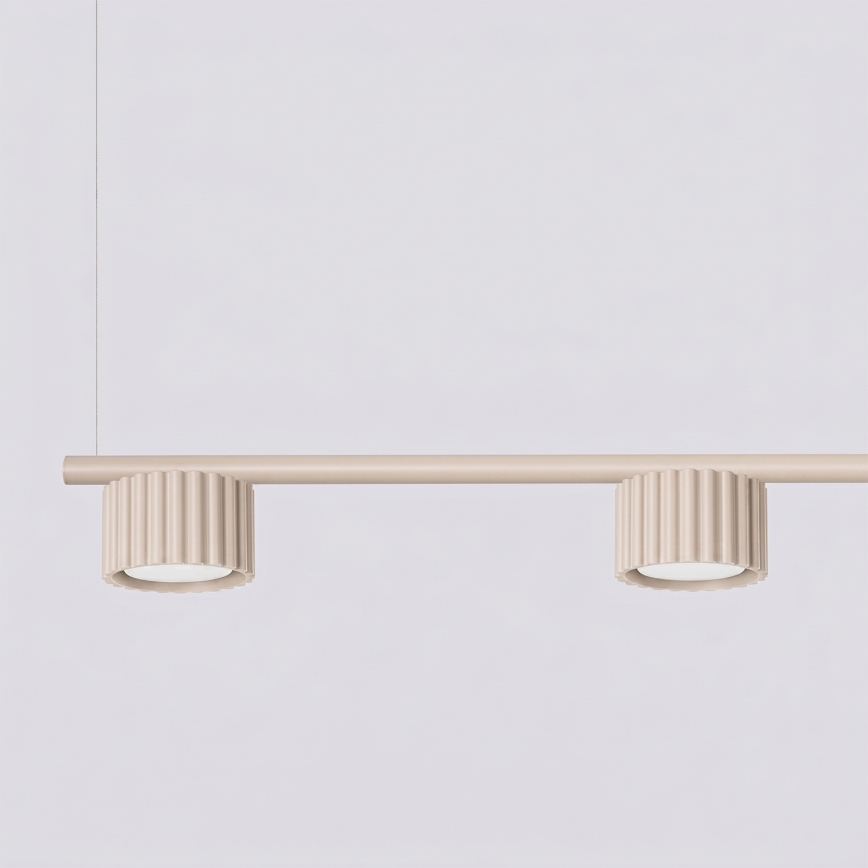 Κρεμαστό φωτιστικό με καλώδιο AURA 4xGX53/10W/230V εκρού