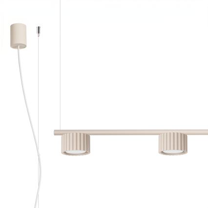 Κρεμαστό φωτιστικό με καλώδιο AURA 4xGX53/10W/230V εκρού