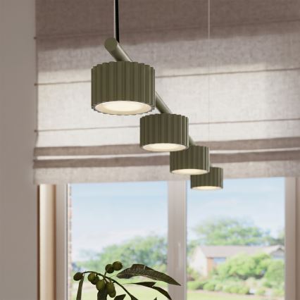 Κρεμαστό φωτιστικό AURA με καλώδιο, 4xGX53/10W/230V, πράσινο