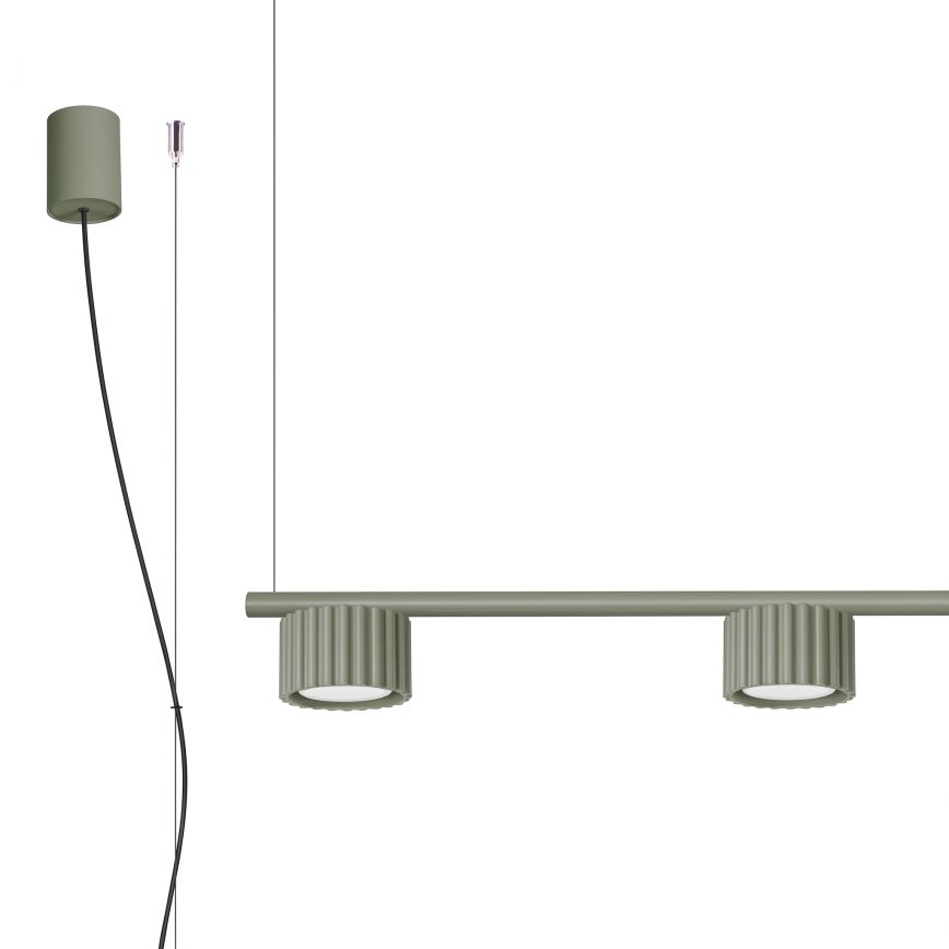 Κρεμαστό φωτιστικό AURA με καλώδιο, 4xGX53/10W/230V, πράσινο