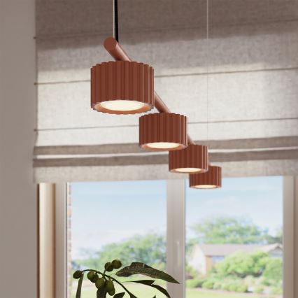 Κρεμαστό φωτιστικό AURA με καλώδιο, 4xGX53/10W/230V, κόκκινο