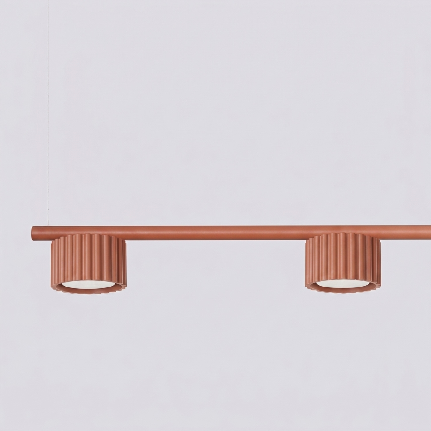 Κρεμαστό φωτιστικό AURA με καλώδιο, 4xGX53/10W/230V, κόκκινο