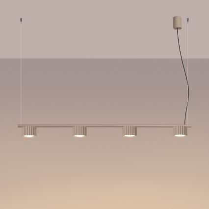 Κρεμαστό φωτιστικό με καλώδιο AURA 4xGX53/10W/230V, σε τάουπ