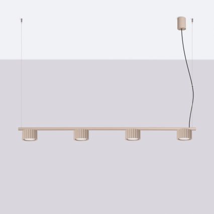 Κρεμαστό φωτιστικό με καλώδιο AURA 4xGX53/10W/230V, σε τάουπ