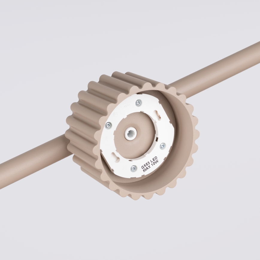Κρεμαστό φωτιστικό με καλώδιο AURA 4xGX53/10W/230V, σε τάουπ