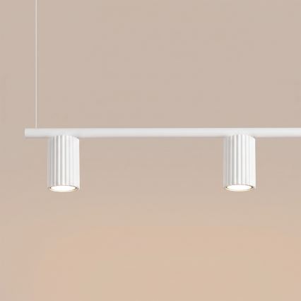 Κρεμαστό φωτιστικό με καλώδιο KARBON 4xGU10/10W/230V λευκό