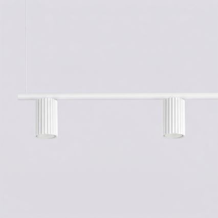 Κρεμαστό φωτιστικό με καλώδιο KARBON 4xGU10/10W/230V λευκό