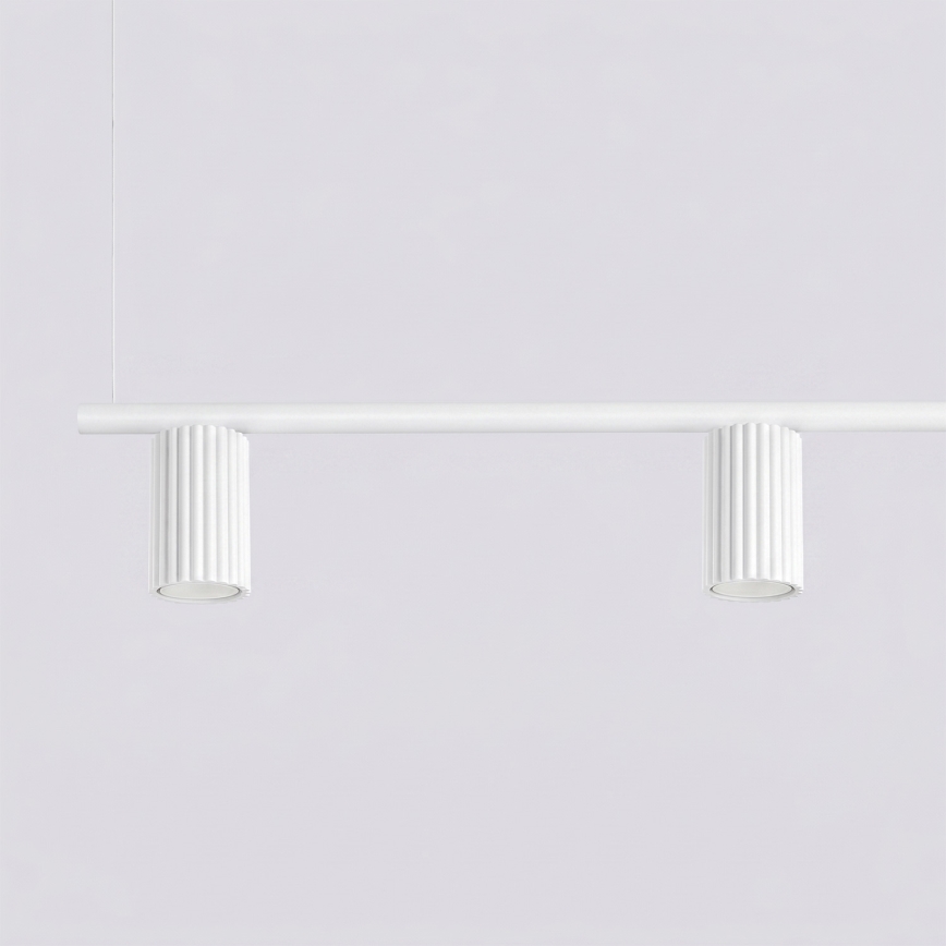 Κρεμαστό φωτιστικό με καλώδιο KARBON 4xGU10/10W/230V λευκό