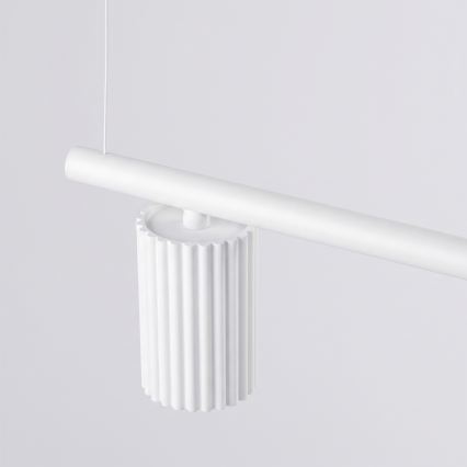 Κρεμαστό φωτιστικό με καλώδιο KARBON 4xGU10/10W/230V λευκό