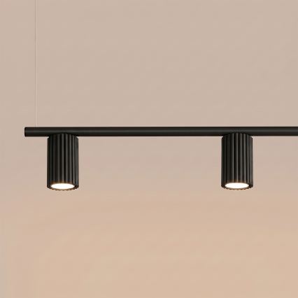 Κρεμαστό φωτιστικό με καλώδιο KARBON 4xGU10/10W/230V μαύρο