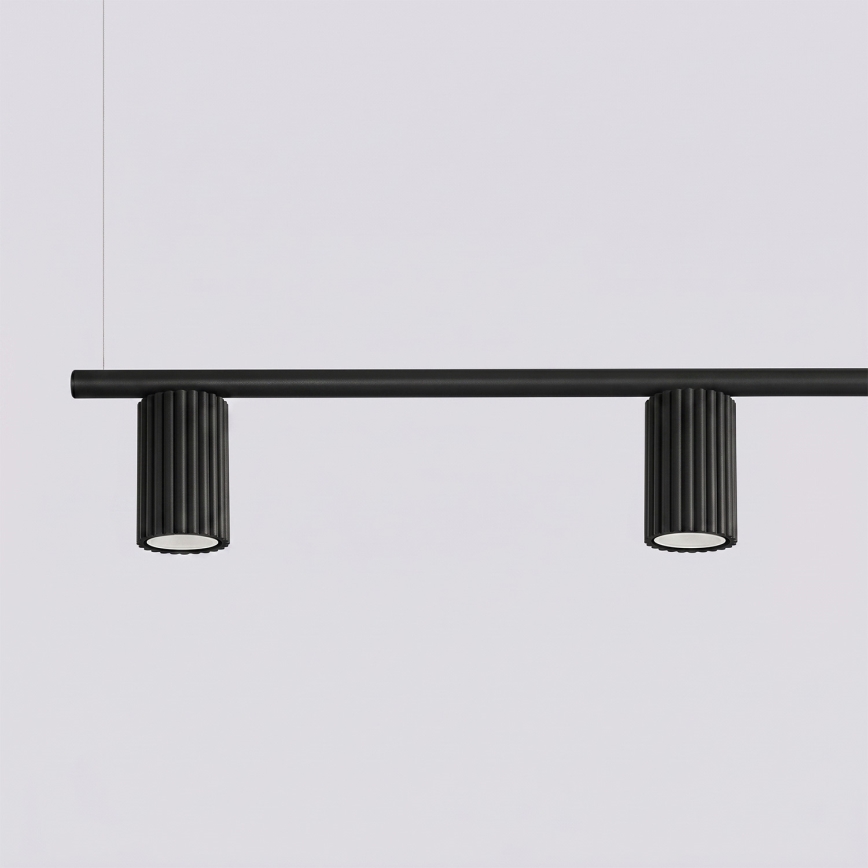 Κρεμαστό φωτιστικό με καλώδιο KARBON 4xGU10/10W/230V μαύρο