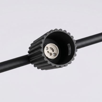 Κρεμαστό φωτιστικό με καλώδιο KARBON 4xGU10/10W/230V μαύρο