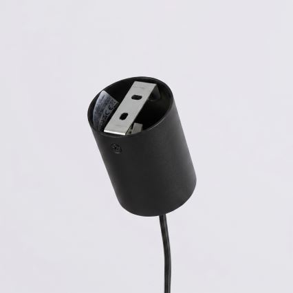 Κρεμαστό φωτιστικό με καλώδιο KARBON 4xGU10/10W/230V μαύρο