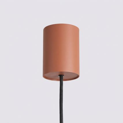 Κρεμαστό φωτιστικό με καλώδιο KARBON 4xGU10/10W/230V πορτοκαλί