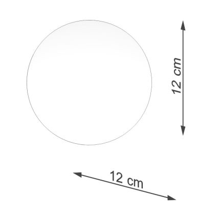 Ανταλλακτικό αμπαζούρ για φωτιστικό σποτ και Επιτραπέζιο φωτιστικό BOOMO G9 διάμετρος 12 cm λευκό