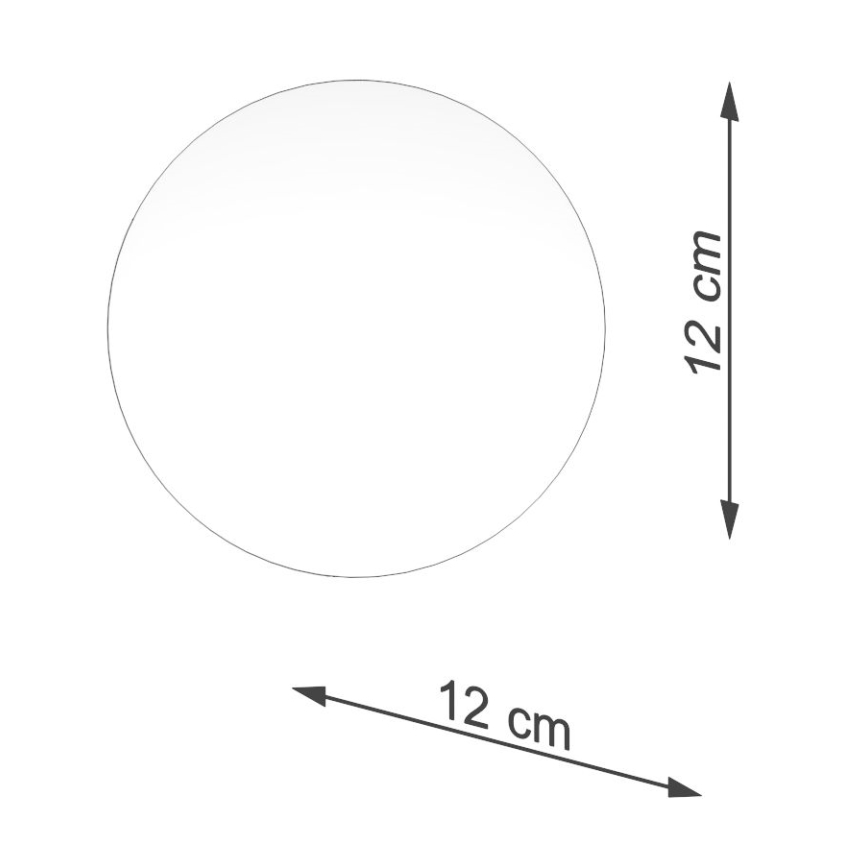 Ανταλλακτικό αμπαζούρ για φωτιστικό σποτ και Επιτραπέζιο φωτιστικό BOOMO G9 διάμετρος 12 cm λευκό