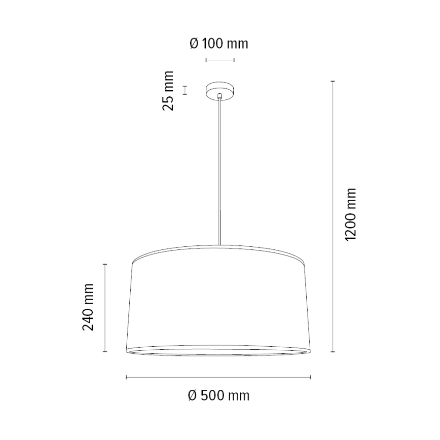 Κρεμαστό φωτιστικό οροφής BENITA 1xE27/40W/230V καφέ/δρυς