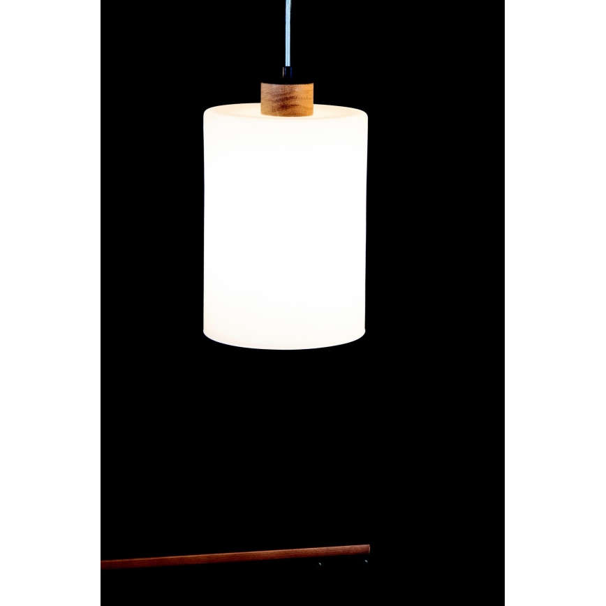 Κρεμαστό πολύφωτο ZEFIR 3xE27/60W/230V δρυς