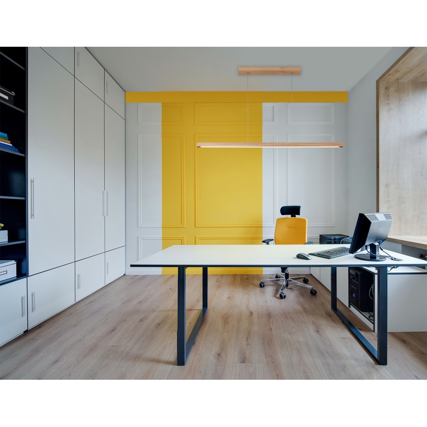 Led Dimmable κρεμαστό φωτιστικό οροφής SMAL LED/15W/230V δρυς
