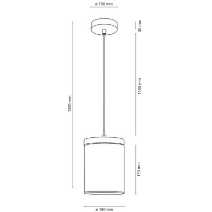 Spot-Light 161859151 - Κρεμαστό πολύφωτο MONSUN 1xE27/60W/230V πεύκο