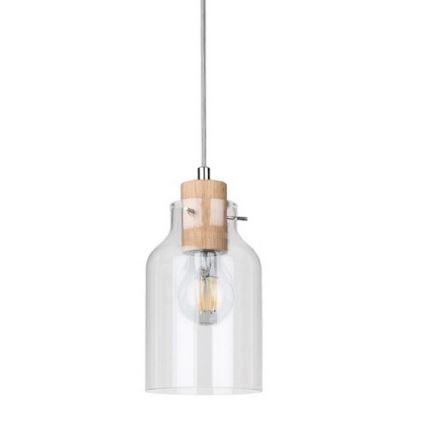 Φωτιστικό οροφής με καλώδιο ALESSANDRO 1xE27/60W/230V δρυς