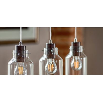 Κρεμαστό φωτιστικό οροφής ALESSANDRO 1xE27/60W/230V οξιά